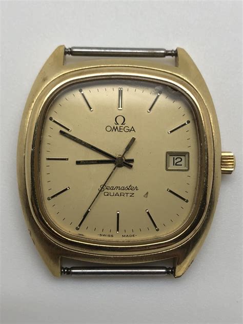 OMEGA オメガ Seamaster シーマスター QZ クォーツ クオーツ 1342 スクエア ゴールド アンティーク 管理 ryの落札