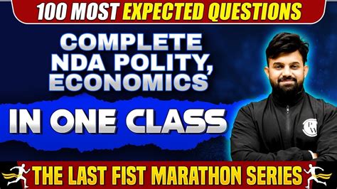 Polity Economics Marathon For NDA 1 2024 Exam One Shot Revision