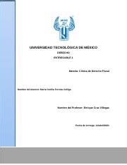 entregable clinica fiscal docx UNIVERSIDAD TECNOLÓGICA DE MÉXICO