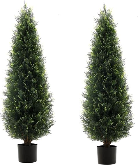 Amazon Artificial Topiary Tree Set Beautiful Realistic Faux