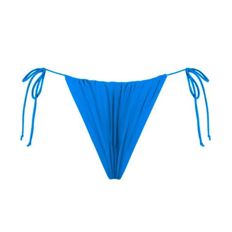 Royal Blue Ruched Bikini Bottom Ark Swimwear