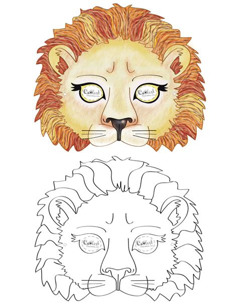 Printable Lion Mask Coolest Free Printables