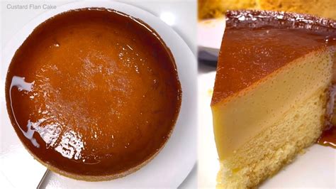 Custard Flan Cake Baked Recipe Youtube