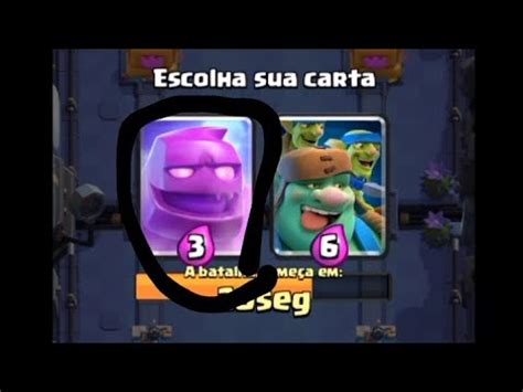 só posso escolher a carta mais leve no clash Royale YouTube