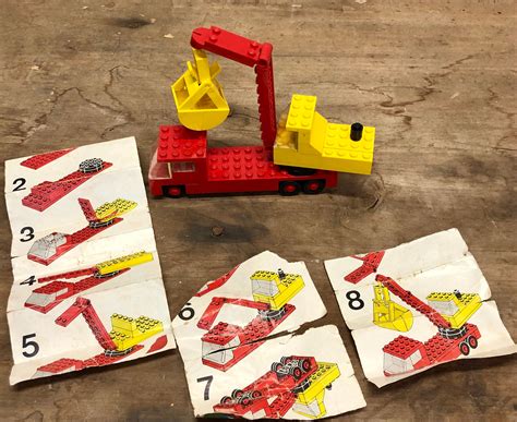 Lego Set 490 Mobile Crane From 1975 With Instructions Etsyde