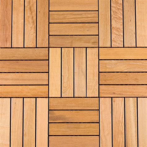 BuildDirect® FlexDeck Interlocking Wood Deck Tile Wood