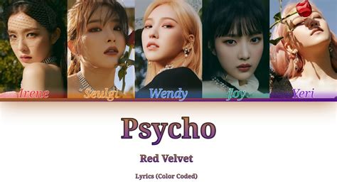 Red Velvet Psycho Lyrics Color Coded Youtube