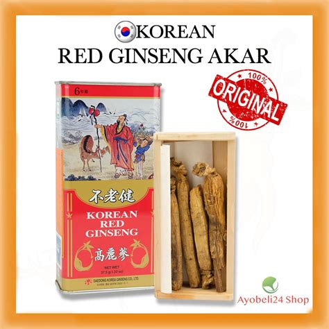 Jual Akar Ginseng Kaleng Korean Red Ginseng Root G Can Shopee