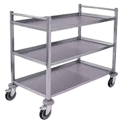 Stainless Steel Industrial Trolley 1000 Kg Loading Capacity 3 Layers