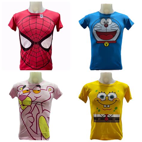 Cartoon Character T Shirt Unisex Lazada Ph