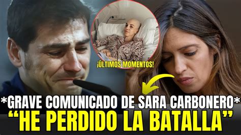 TRAGICO MOMENTO SARA CARBONERO SE ROMPE AL HABLAR DEL CANCER E