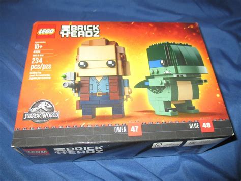 Jurassic World Owen And Blue Velociraptor 4748 Lego Brickheadzbrick Headz 41614 4581860366