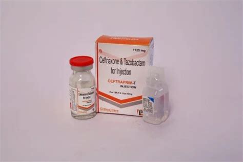 Ceftraprim T Plus Each Vial Contains Ceftriaxone Mg Tazobactam