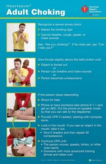 Aha Heartsaver Adult Choking Poster 2015 15 1027