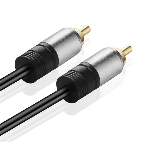 Subwoofer Spdif Audio Digital Coaxial Rca Cable 3ft Gold Plated Av