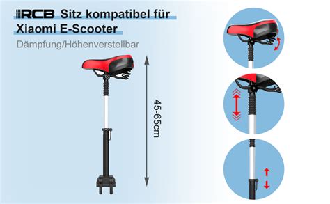 Rcb Elektroroller Sitz Xiaomi Elektro Scooter Sitz Zubeh R F R E