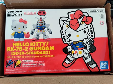 Hello Kitty And Rx 78 2 Gundam Gundam Bandai Spirits Sd Ex Standard