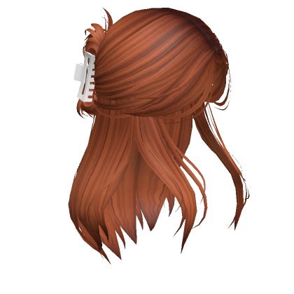 Wispy Half Up Claw Clip Bun Ginger S Code Price Rblxtrade