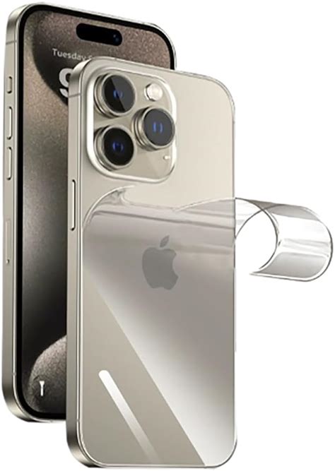 Película protectora de pantalla trasera para iPhone 15 Pro Max Película