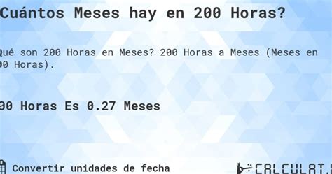 Descubre cuántos meses necesitas para completar un curso de 200 horas