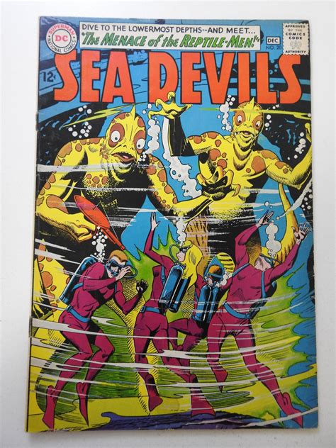 Sea Devils Vg Condition Moisture Stain Comic Books