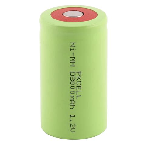 Ni Mh 1 2v D Size 8000mah Rechargeable Battery Flat Top Buy