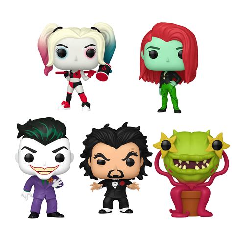 Funko Pop Harley Quinn Animated Series Set Of 5 Harley Quinn Poison Ivy Frank