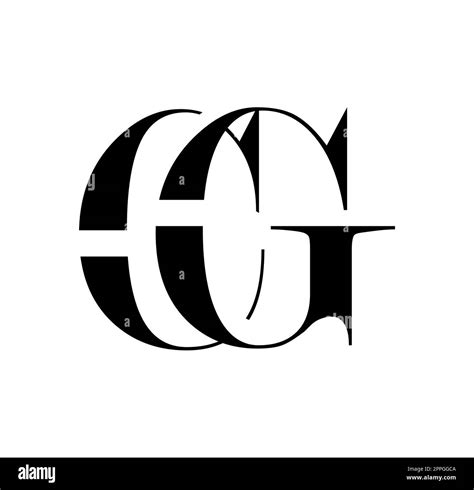 Monogram Logo Vector Initial Letters Cg Stock Vector Image And Art Alamy