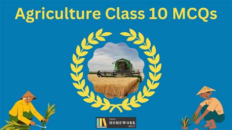 Agriculture Class 10 Mcqs And Important Questions