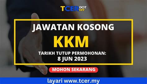 Pengambilan Jawatan Kosong Di KKM 2023 TCER MY