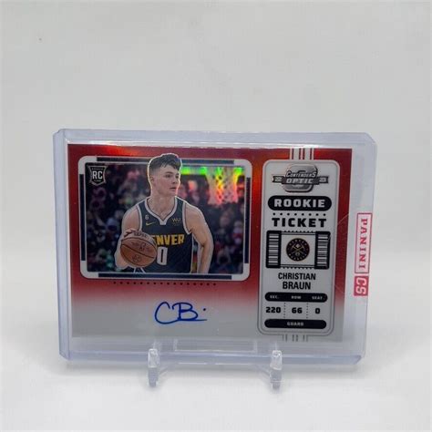 Christian Braun Contenders Optic Rookie Ticket Auto Variation