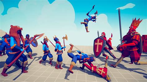 Medival Team Vs Vikings Team Tabs Totally Accurate Battle Simulator