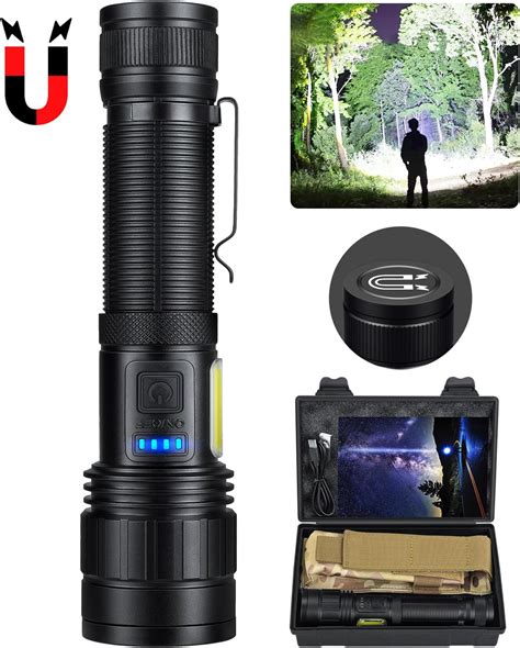 Rechargeable Magnetic Flashlights High Lumens Super Bright Led