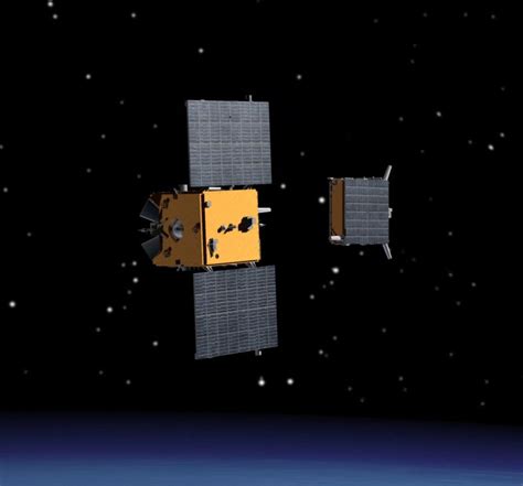 Impression Of The Prisma Mango And Tango Spacecraft In Orbit