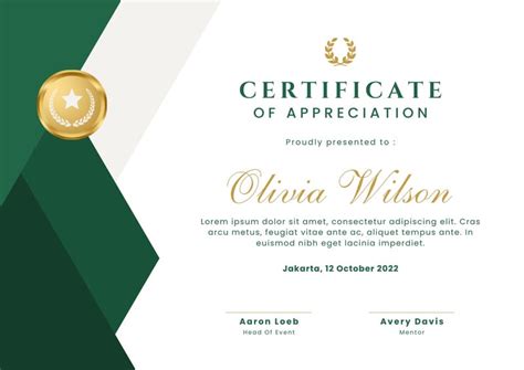 Free Custom Printable Appreciation Certificate Templates 46 OFF