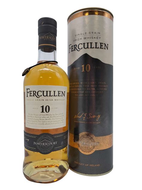 Fercullen 10 Year Old Single Grain Whiskey Bidders Irish Whiskey