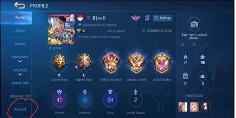 How To Check User Id Mobile Legends Ml Esports