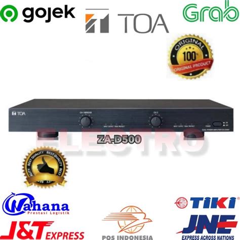 Jual Power Amplifier TOA ZA D 500 Original TOA ZA D500 ELECTRO Shopee