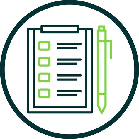 Assignment Line Circle Icon Design Vector Art At Vecteezy