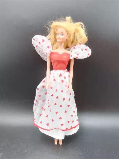 POUPÉE BARBIE MATTEL blonde 1966 Philippines genoux pliables robe à