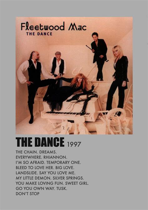 Minimalist Music Album Polaroid For The Dance By Fleetwood Mac 1997 Minimalist Music Music