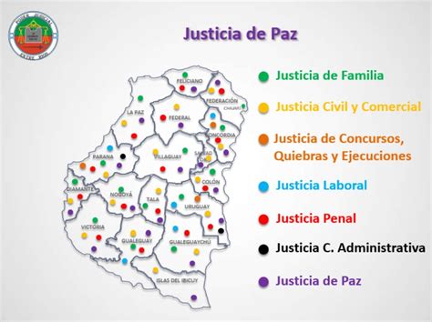 Mapa Judicial Por Fueros Poder Judicial De Entre R Os