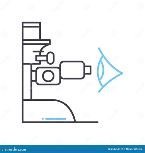 Eye Test Line Icon, Outline Symbol, Vector Illustration, Concept Sign
