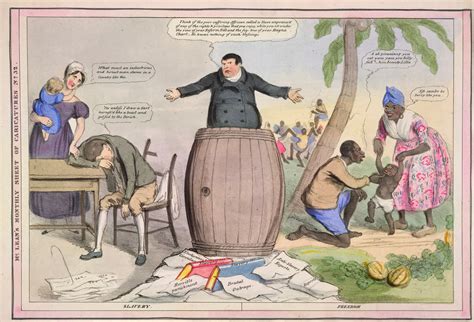 Pro Slavery Cartoon That Portrays Slaves As Living A Happy And Care