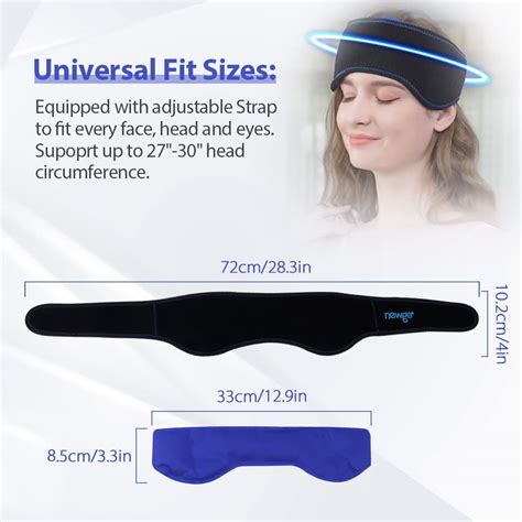 Newgo Migraine Relief Ice Pack For Head Hot Cold Compress Gel Ice Pack For Headache Chronic