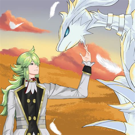 N in his anniversary outfit from Pokemon Masters and his Reshiram : r ...