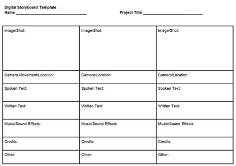 8 Storyboard Templates Free Word PDF PSD Formats