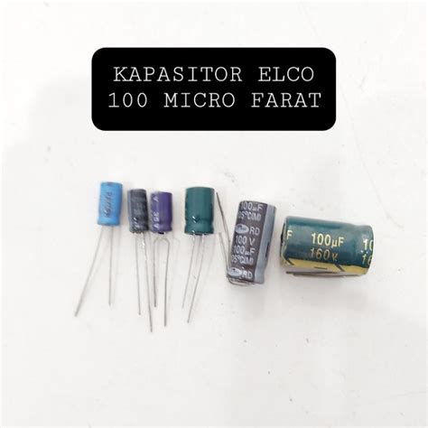 Jual Kapasitor Elco Uf V V V V V V V Uf