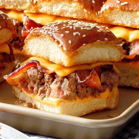 Bacon Cheeseburger Slider Bake Recipe How To Make It