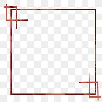 Anime Style Dialog Box Png Transparent Red Chinese Style Border Ink